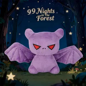 "99 Nights In The Forest" Game Merchandise: Chibi-Style Bat Plush Toy – A Dark-Themed Bat Plush Doll, Stuffed Animal, Perfect For Game Enthusiasts And Fans, A Decorative Item For Home, And An Ideal Birthday Or Holiday Gift For Male Friends