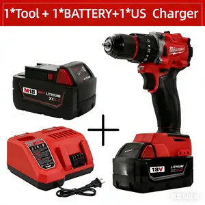FOR Milwaukee 18V Small Electric Drill 60N.m brushless Cordless Impact Drill of Decoration Team  pin Power Tool