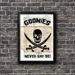 The Goonies Movie Poster Unframed Print Wall Art Living Room Decoration Perfect Gift for 80s Adventures Movies Fans 004