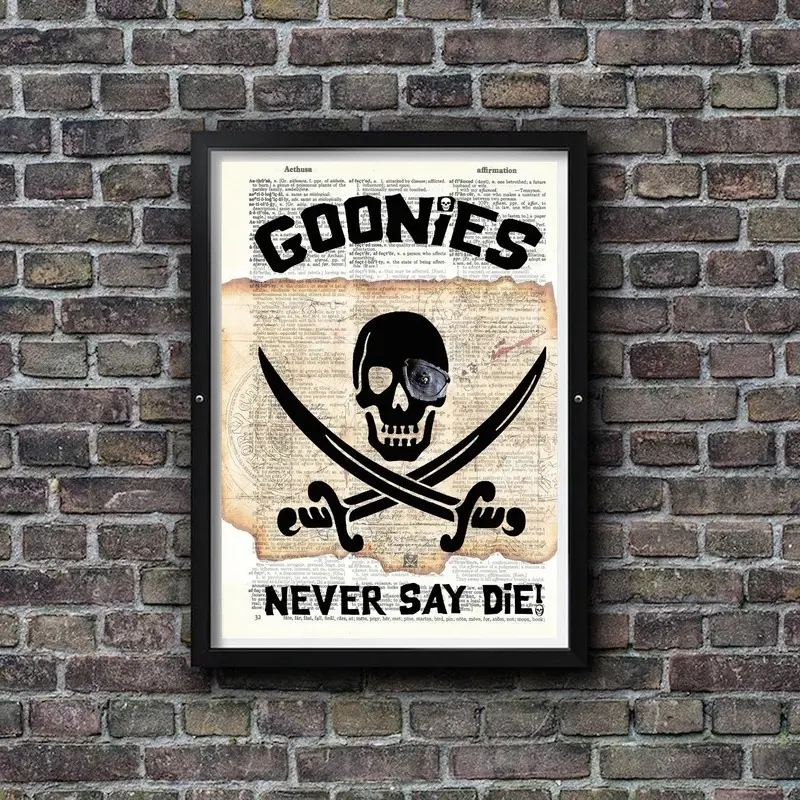 The Goonies Movie Poster Unframed Print Wall Art Living Room Decoration Perfect Gift for 80s Adventures Movies Fans 004 Photo Artistic