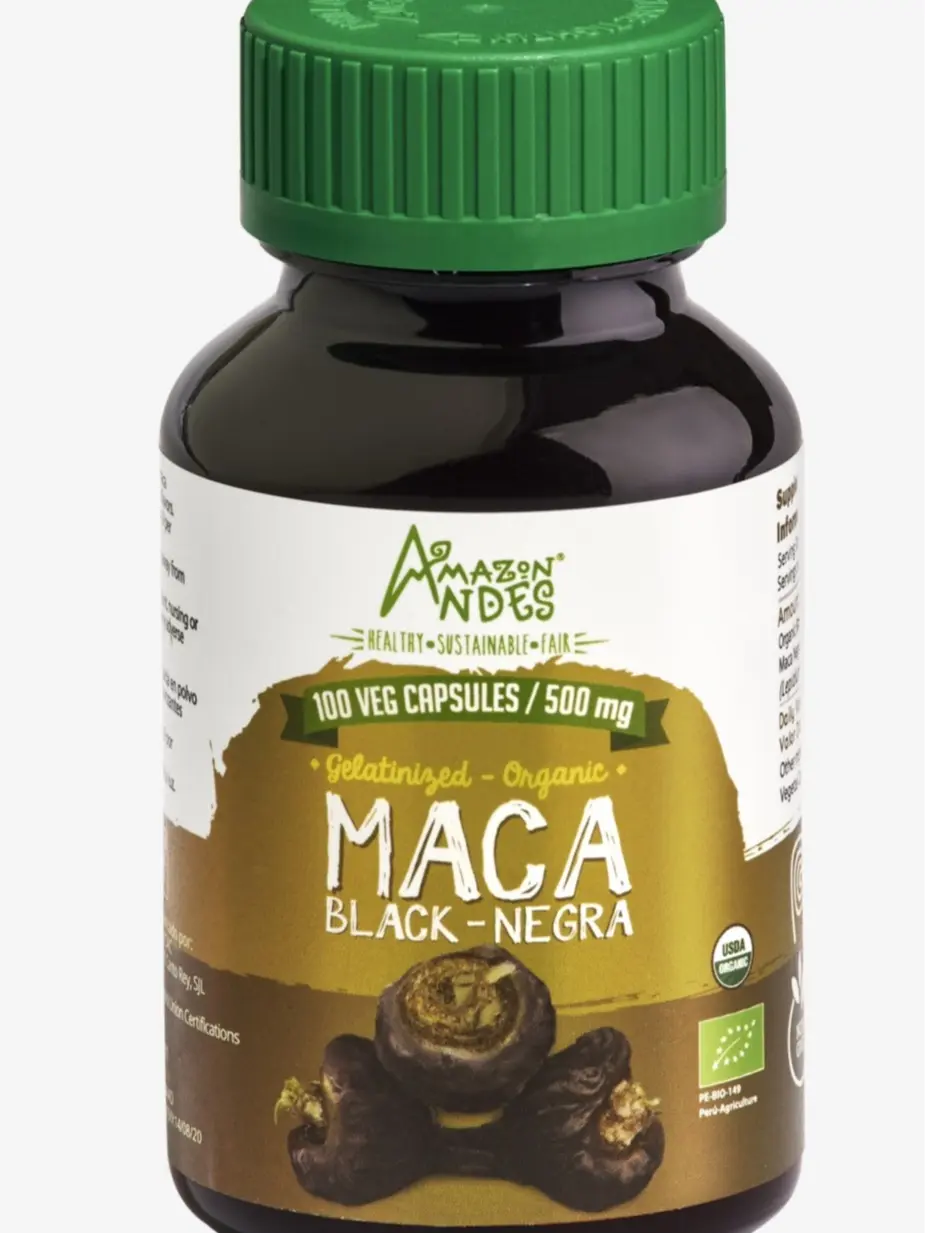 Organic Black Maca 500 mg Capsule