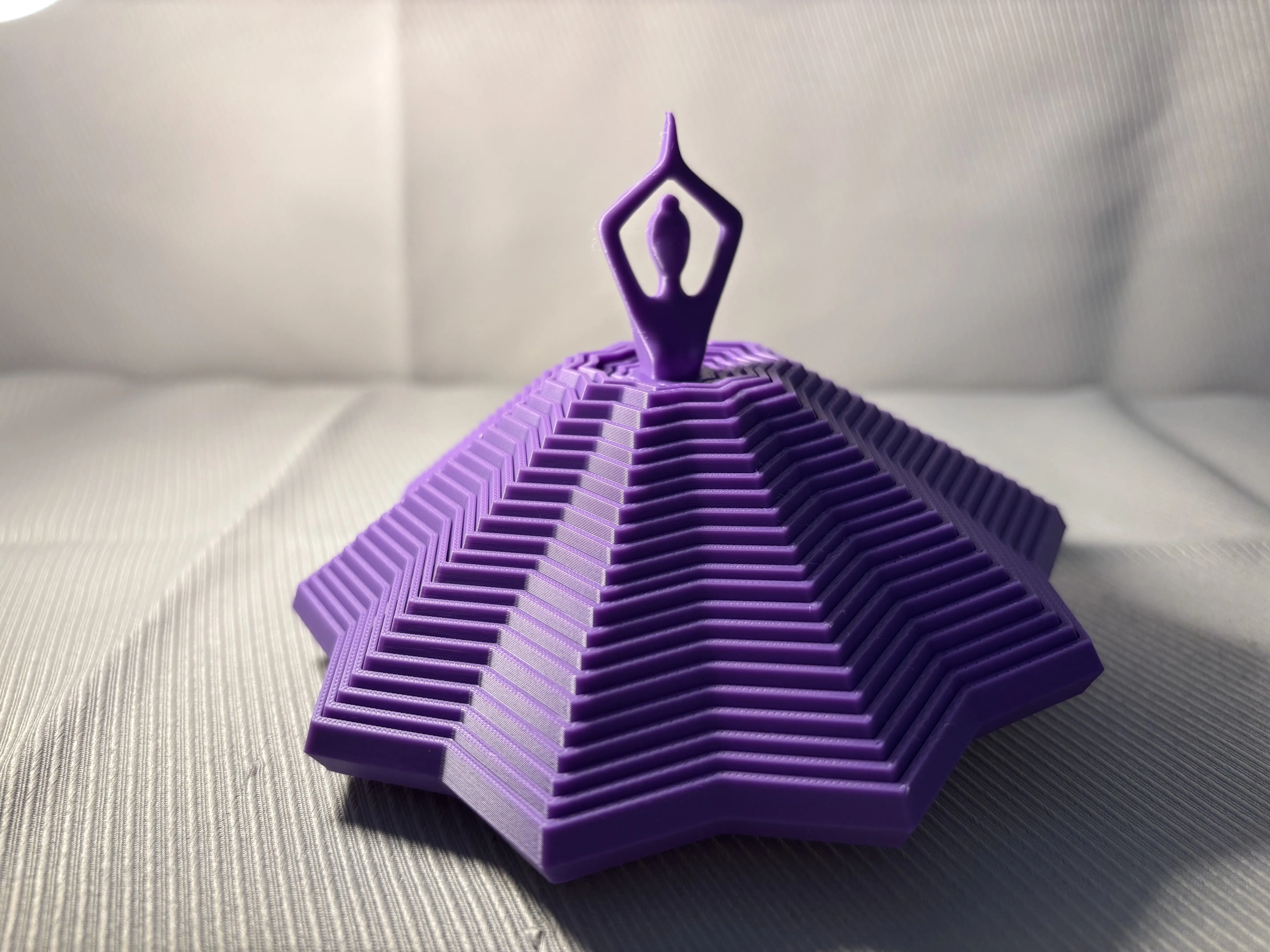 Purple Articulated Ballerina Figurine – 3D Printed Flexible Home Decor