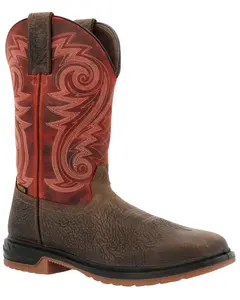 Rocky Men's Worksmart Waterproof Pull On Western Work Boot Composite Toe - Rkw0385