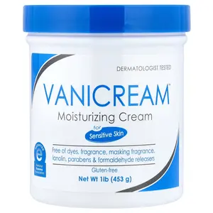 Vanicream Moisturizing Cream, For Sensitive Skin, Fragrance Free, 1 lb (453 g)