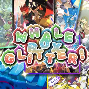 Whale Box Glitter Magnet - 1 Quicksand Anime Glitter Magnet Decor Decoration