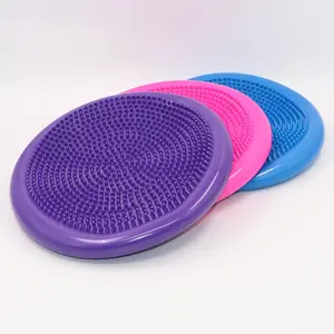 Extra‑Thick Anti‑Burst Inflatable Yoga Mat & Balance Trainer – Yoga Ball, Balance Disc, Massage Seat, Core Balance Tool