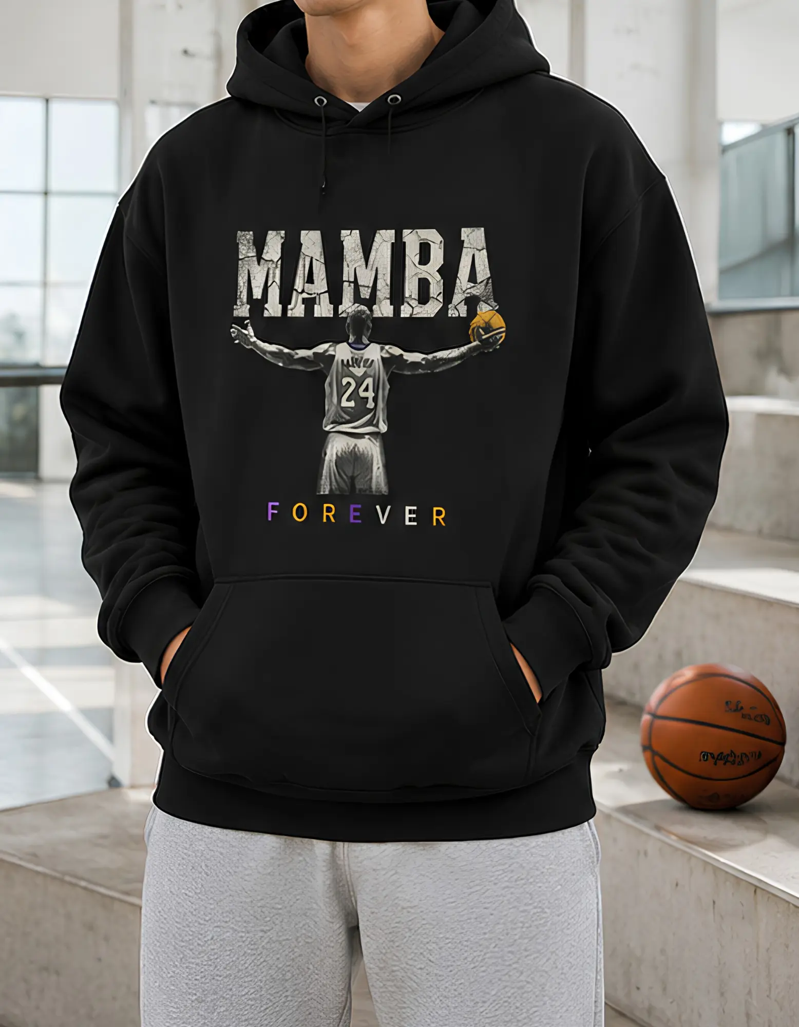 Unisex Kobe Bryant 24 Mamba Forever Basketball Sport Graphic Tshirt Hoodie Sweatshirt Casual Crewneck Basic Aesthetic Streetstyle Tee
