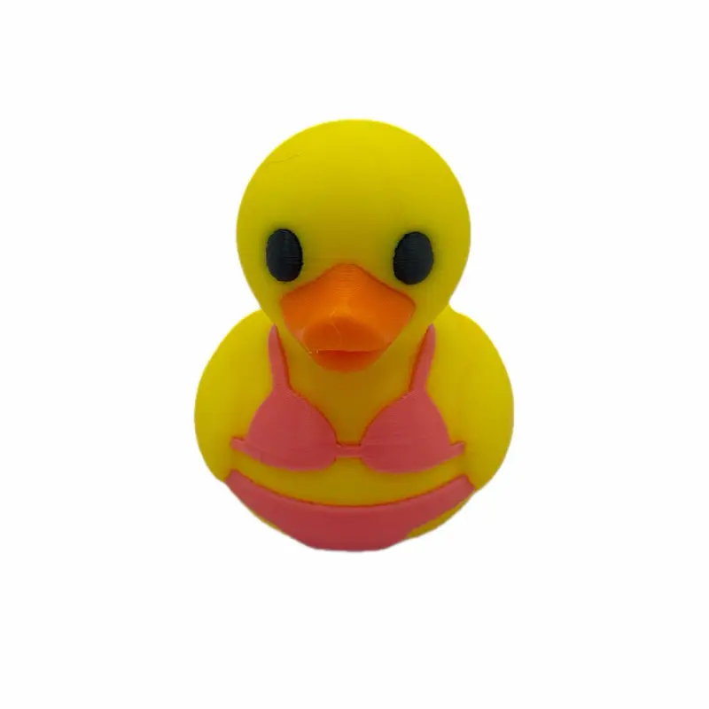 Theduckdude New 3D Printed Bikini Duck Mascot Themed Figure - Quality Checked Cute Collectible Figurine, Figurine Collectibles for Vendor Events, Party Favors, Cute Collectible Figurines, Giveaways