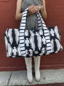 Chase Firebird Black - Quilted Duffle Bag