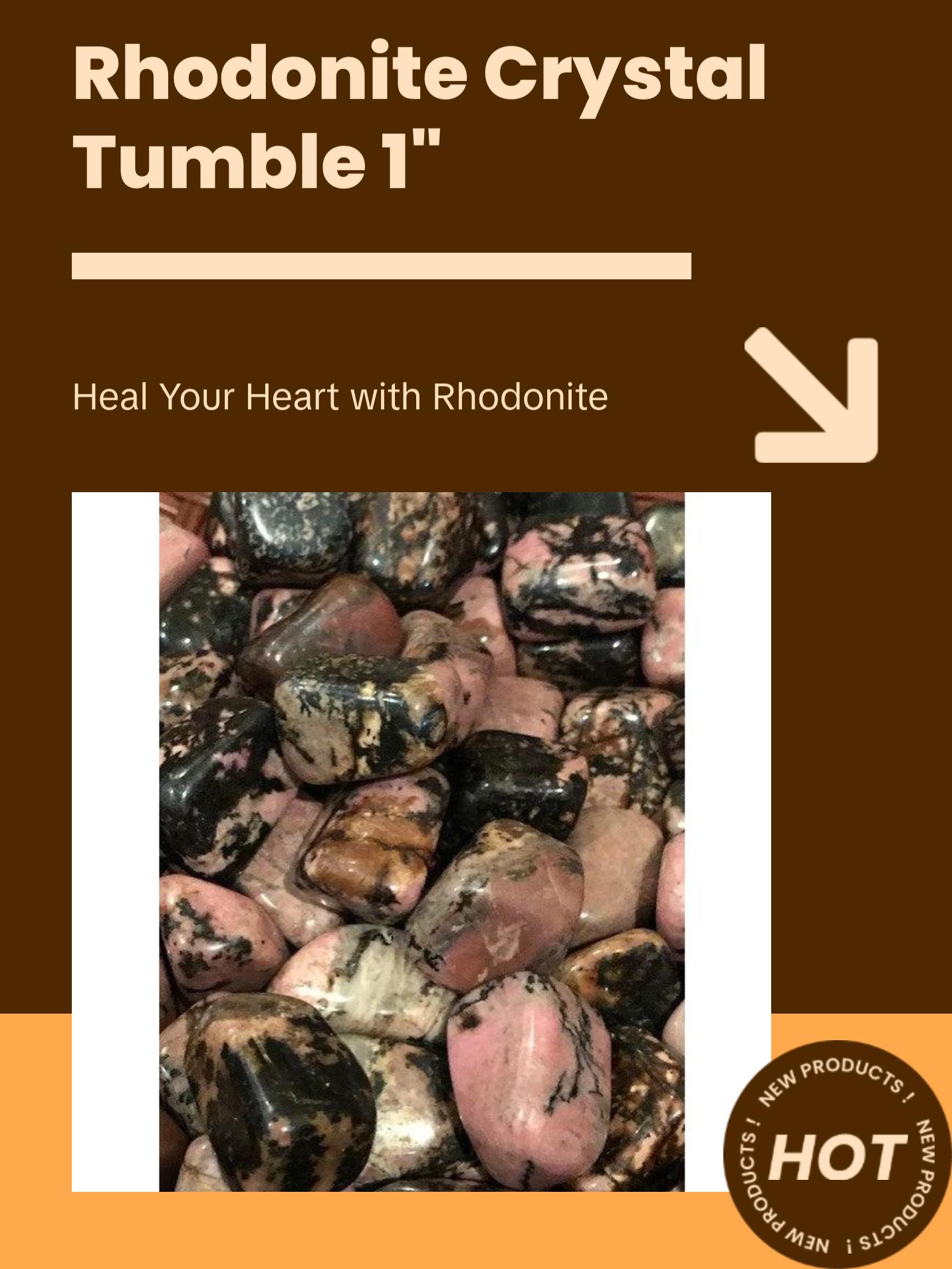 Rhodonite Crystal Tumble