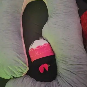 41/60 inch full body Pillow with Removable Velvet Cover, Side J Type Full-Body Pillow for Back, Legs and Belly Support, Comfortable Slumber for Man and Women