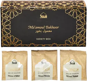 Maamoul Bakhoor Variety Box by Dukhni | Gift Set, Ramadan Hamper & Eid Gift | Authentic Assorted Arabic Oud Incense | 20 pcs Bakhoor for Luxurious Long-Lasting scents
