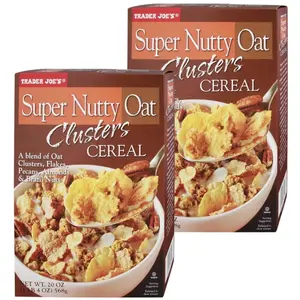 Trader Joe's Super Nutty Oat Clusters Cereal, 20 oz - 2 Pack