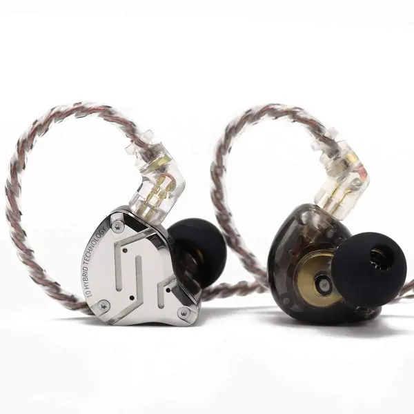 [NEW] Linsoul X KZ ZS10 PRO Wired In-Ear Monitor Earphones, 4BA+1DD Hybrid Driver, 40kHz Extended High Frequency, 26dB Noise Isolation, Detachable 2-Pin Cable for Audiophiles & Gaming