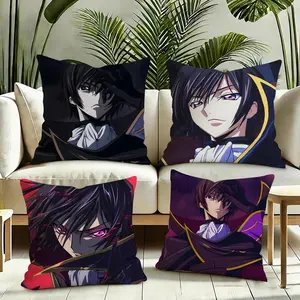 Anime C-Code Geass Cushion Cover Plush Reversible Pillow Cover: Perfect for Car Rides, Sofa Lounging, Bedroom Relaxation & More A Thoughtful Gift for Loved Ones!