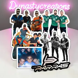 6Pc Los Parras Fan Stickers