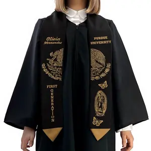 Customized Mexican Graduation Stole, Mexican American Sash, Graduation stole 2026, Custom Name School Stole,