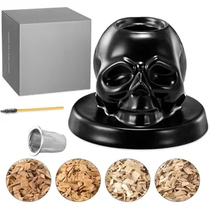 THE WELL KEPT Whiskey Smoker Kit - 4 Wood Chips, Cocktail Smoker Infuser Kit, Old Fashioned Drink Smoker Kit, Birthday Bourbon Whiskey Gifts Valentine's Day Gifts for Men, Husband, Dad