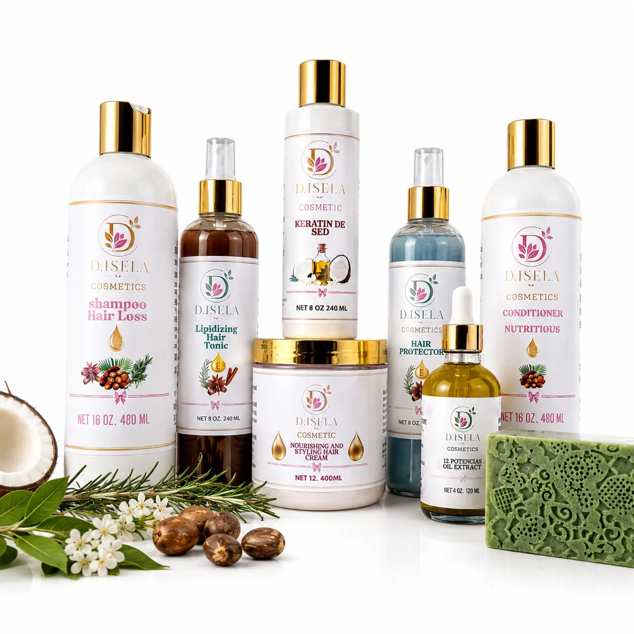 D. ISELA Silk & Botany Straight Haircare Kit - Frizz-Control Shampoo & Conditioner, Based Hair Care Combo