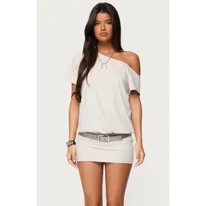 Edikted Women's Dorie Off Shoulder Cut Out Mini Dress