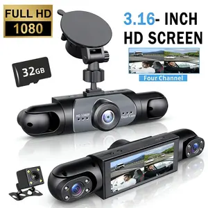 ✅Rideshare Must-Have! 4 Channel Dash Cam w/ Night Vision🚗 Non-rechargeable, must be used while plugged in. Car Dashcam