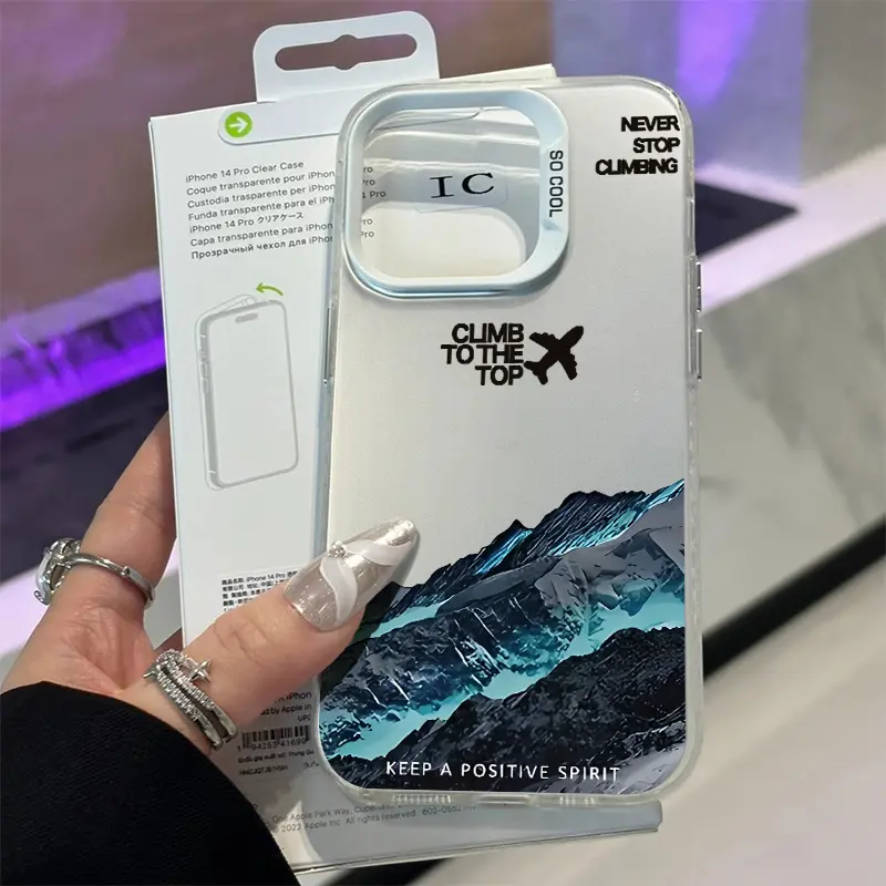 Summit Spirit Pattern Phone Case for iPhone 15 16 14 Pro Max 13 12 11 XR XS E Plus Shockproof Non Slip Military-Grade Protection Slim Cover Cellphone Protective Smartphone Casing