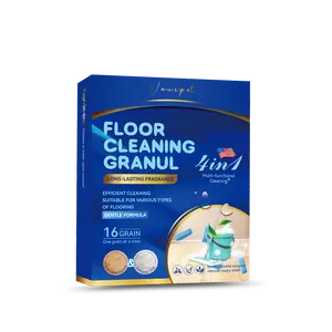Floor Cleaning Tablets - Safe for Wood Tile Marble Quick Dry No Residue 16 Tablets Lemon Scent Deep