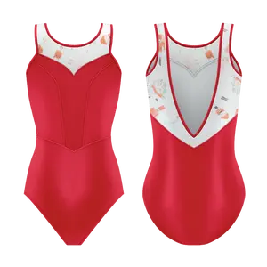 Danse de Paris - DDP NUTCRACKER Sweet Leotard -  three colors Rouge, White, Black
