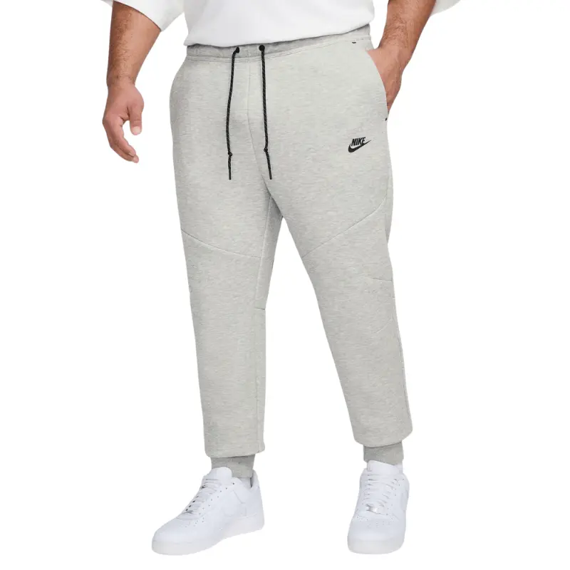 Nike Tech Fleece Men's Gray Joggers - Hooded Design, Drawstring Waist, Comfortable Fit, Casual Athletic, Sporty, Versatile Style, Casual Athletic Joggers, Sporty Joggers