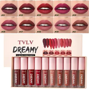 Velvet matte Liquid Lip gloss set with intensely pigmented, long-lasting waterproof, lightweight and natural lip effect
