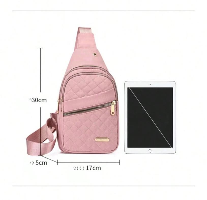 2026 Solid Color Quilted Waist Bag - Casual Large Capacity Zipper Chest Bag, Adjustable Crossbody Bag, Daily Use, Lightweight And Waterproof Valentine's Day Gift 2026 Solid Color Quilted Waist Bag - Casual Large Capacity Zipper Chest Bag, Adjustable Crossbody Bag, Daily Use, Lightweight And Waterproof Valentine's Day Gift