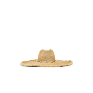 florabella Beverly Crochet Raffia Sunhat in Natural