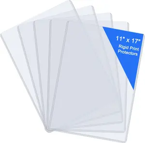 Hard Plastic Sheet Protectors, Menu Rigid Print Protectors, Clear Certificate Waterproof Protectors, Paper Sleeves Photo Plastic Sleeves Document Holder, Birth Certificate Protector (5 Pack)