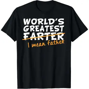 World's Best Farter I Mean Father Chihuahua Graphic T-Shirt Retro Chihuahua Funny Dad T-Shirt for Father’s Day