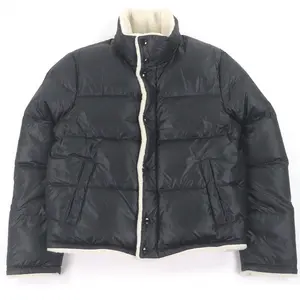Pre-owned Yves Saint Laurent Nylon Small Leather Goods Saint Laurent Paris Down Shearling Jacket