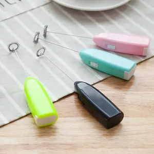 Electric Milk Frother Whisk Mixer, Home Use Coffee Foam Maker, Battery Operated Handheld Foamer, Plastic Enclosure, Model Xinghao F016