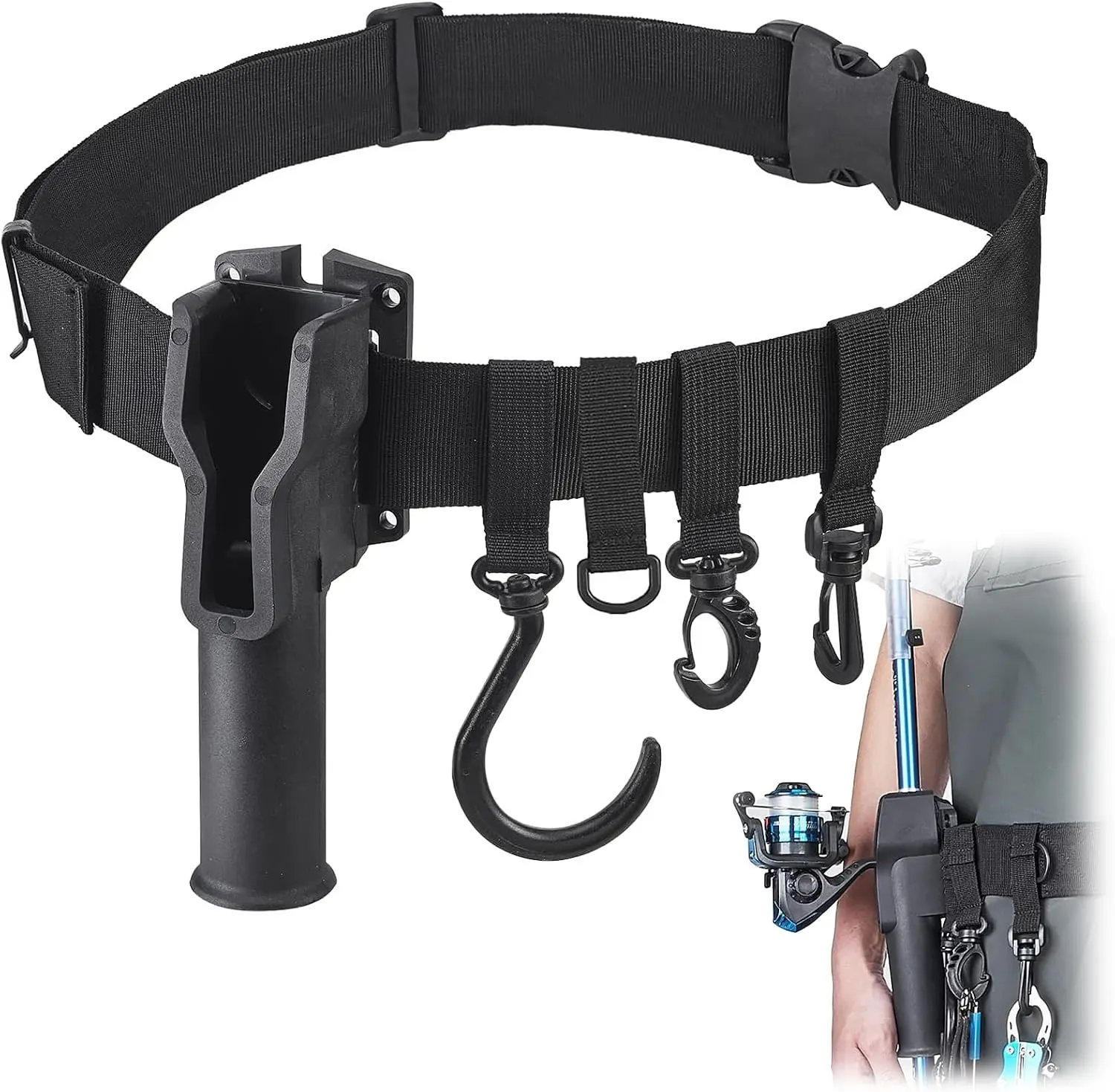 Fishing Rod Holster, Fishing Waist Belt Rod Holder