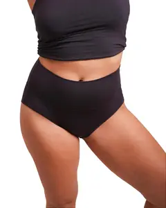 High-Waist Bikini Updated with Full Tummy Coverage Gentle Smoothing Support & Wider Crotch for Maternity Postpartum Comfort