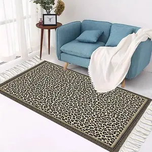 1pc Abstract Leopard Print Wall Hanging Tapestry, 100% Polyester, Breathable Knit, Detachable, Fashion Style, for Bedroom and Living Room