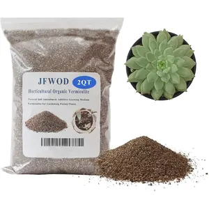 2qt organic vermiculite for plants horticultural soil for potted plants coarse hydroponic for succulent orchid gardening reptiles
