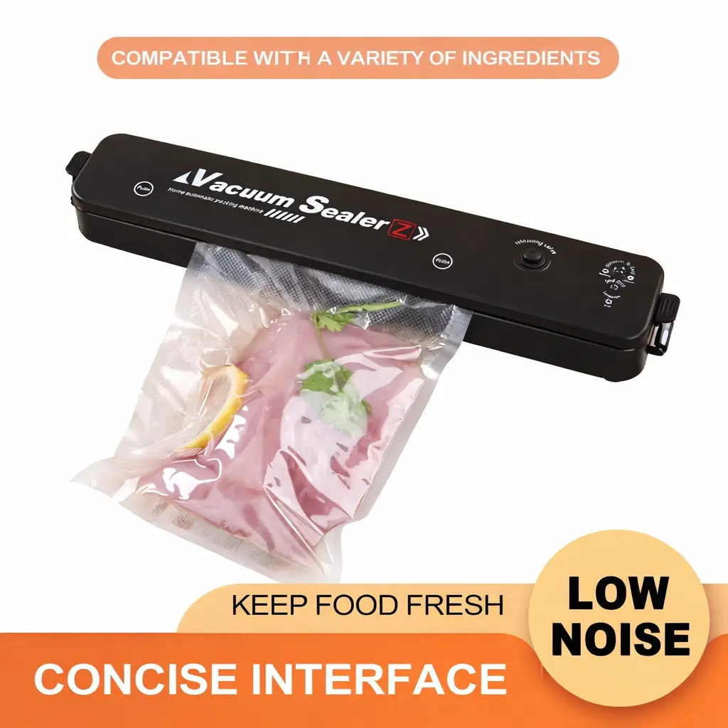 Electric Bag Sealer with Automatic Operation, Compact and Portable Vacuum Sealing Machine for Food Preservation and Haircare Storage, 220V, Vacuum Sealer