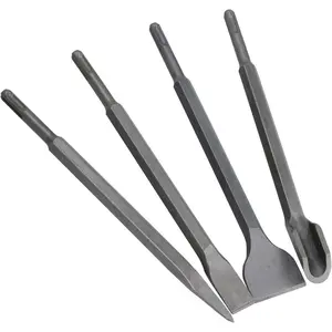 SDS Plus Chisel Set Point Flat Gouge and Tile Chisels (4pcs kit) TE282