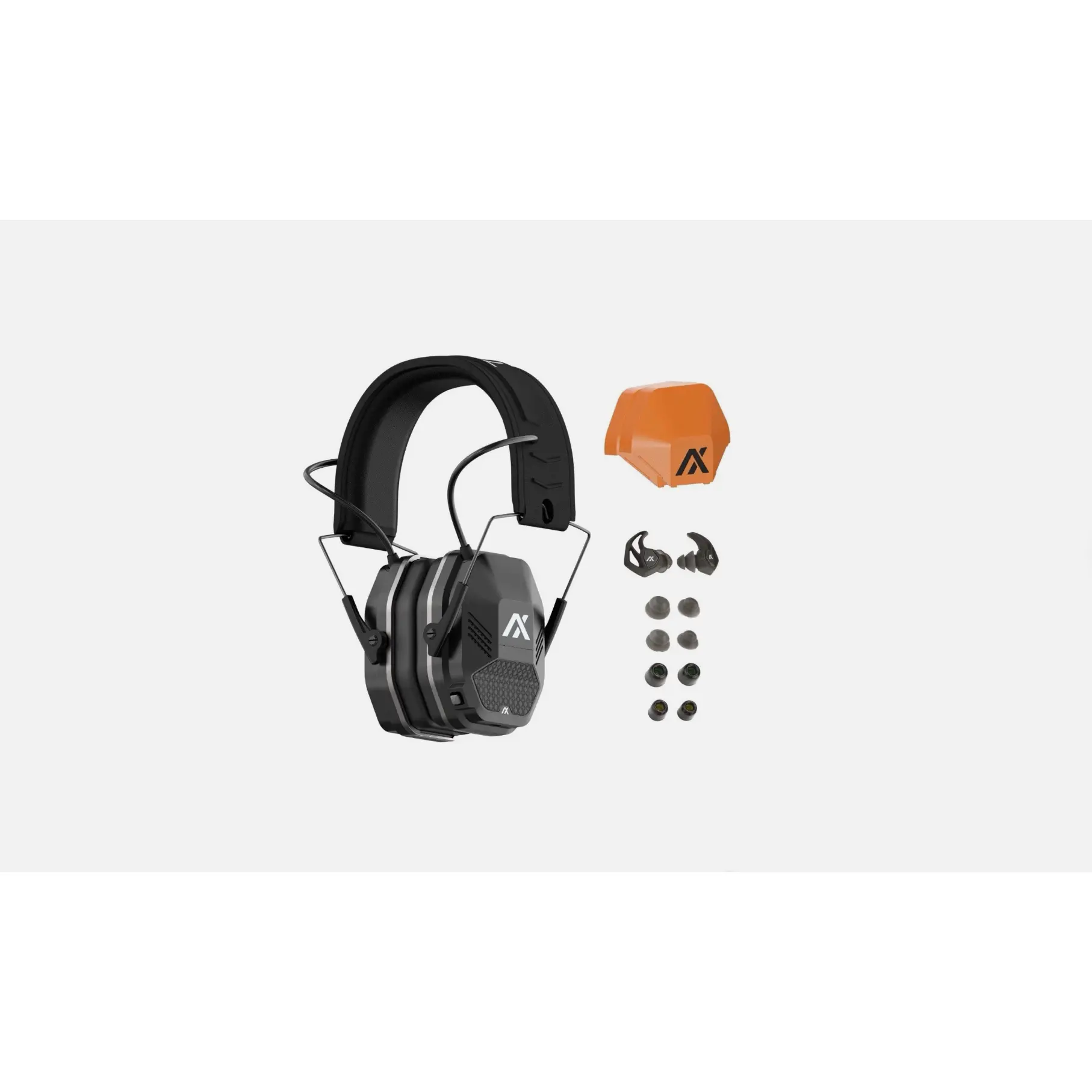 AXIL MXII Pro SE Electronic Bluetooth Safety Earmuffs - X30i Earplug Bundle, Black Work Protection Equipment for Home Improvement, Security
