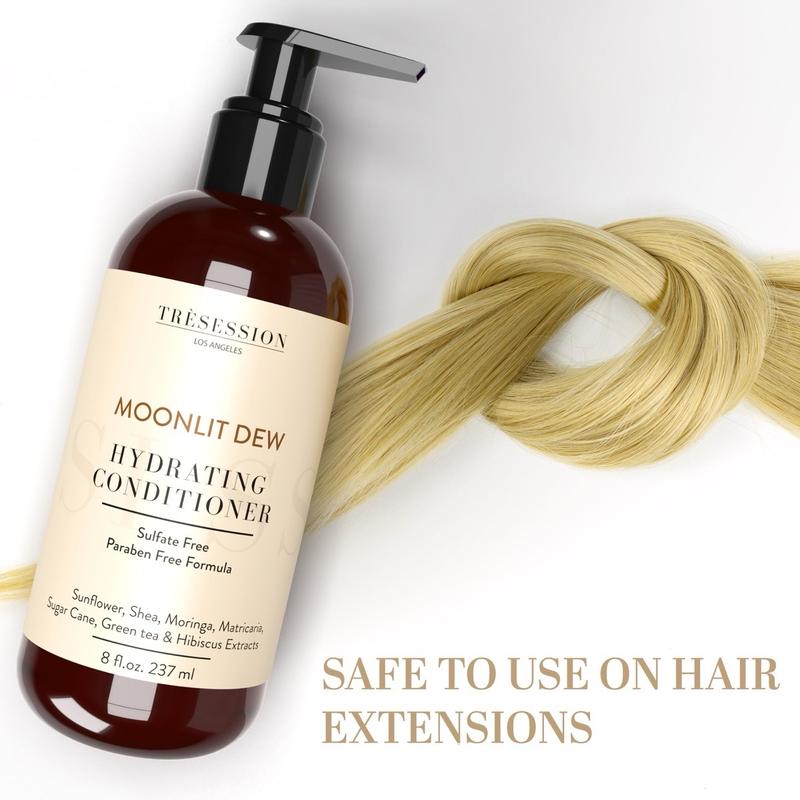 TRÈSESSION Moonlit Dew Hydrating Conditioner | Hydrating Moisturizing Conditioner, Color-Treated & Dry Hair | Deep Hydration for Hair Growth & Thinning Hair | Haircare Routine for Damaged Hair | Salon Care Formula | Detangling Hair, Heatless Styling