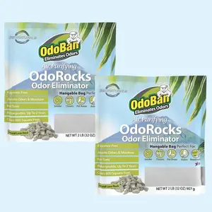 OdoBan 32 oz OdoRocks Volcanic Rock Odor Eliminator, Unscented,natural odor absorber,non-toxic,moisture absorber,rechargeable bag,sunlight reactivation,pet odor remover,smoke odor remover,urine odor control,mold mildew control,car,home,RV,boat,closet,bags