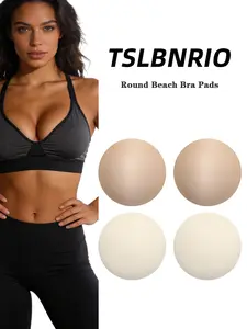4Pcs Round Bra Pads Inserts Set, 2 Styles: Shaping & Breathable 8-Hole Design, Soft Skin-Friendly Removable Bra Cups for Bikinis, Swimsuits, Sports Bras & Daily Wear, Bra Accessories