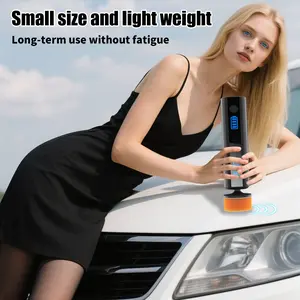 Small Polishing Machine, Detail Polisher, Car Mini Waxing Polisher, USB Charging, Wireless Scratch Repair, Windshield Oil Film Removal