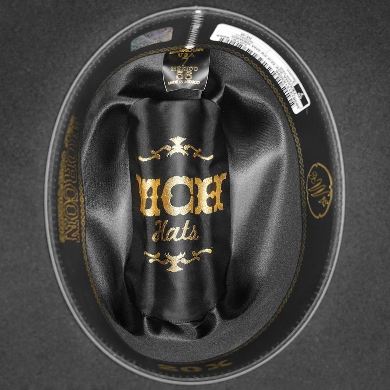 Morcon 20x Chaparral Black Felt Cowboy Hat 3.5" Brim 4.5" Short Crown Texana Estilo Panter Estilo Sinaloa
