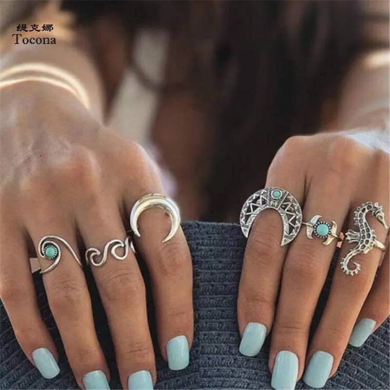 BOHEMIAN BEVY RING SET (6PCS)