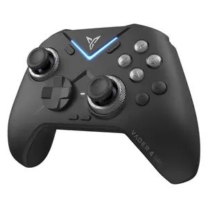 Flydigi Vader 4 Pro Adjustable Force Feedback Controller Multi-Platform Gaming Controller with Adjustment, Hall Effect Joystick, Micro 2-in-1 Trigger, 1000Hz Vibration, 800mAh, Wired/Wireless for PC, Switch, Android, TV